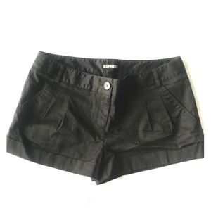 EXPRESS cuffed black shorts size 10 EUC